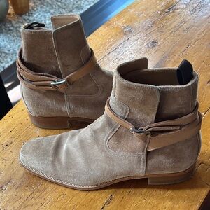 Christian Louboutin Light Brown Suede Boots